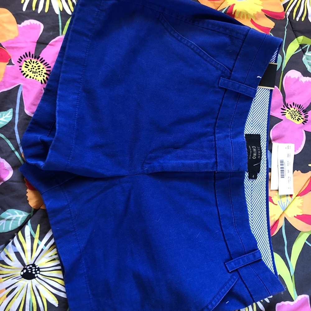 JCrew Royal Bkue Chino short sz4